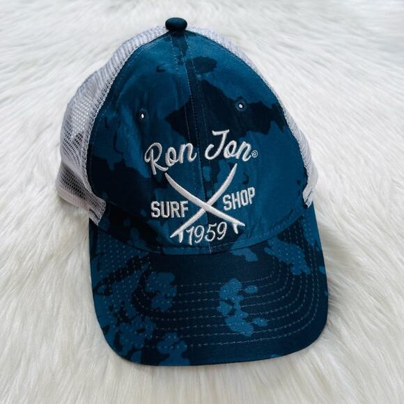 Ron Jon Surf Shop Blue and White Camo Cap - Picture 1 of 5